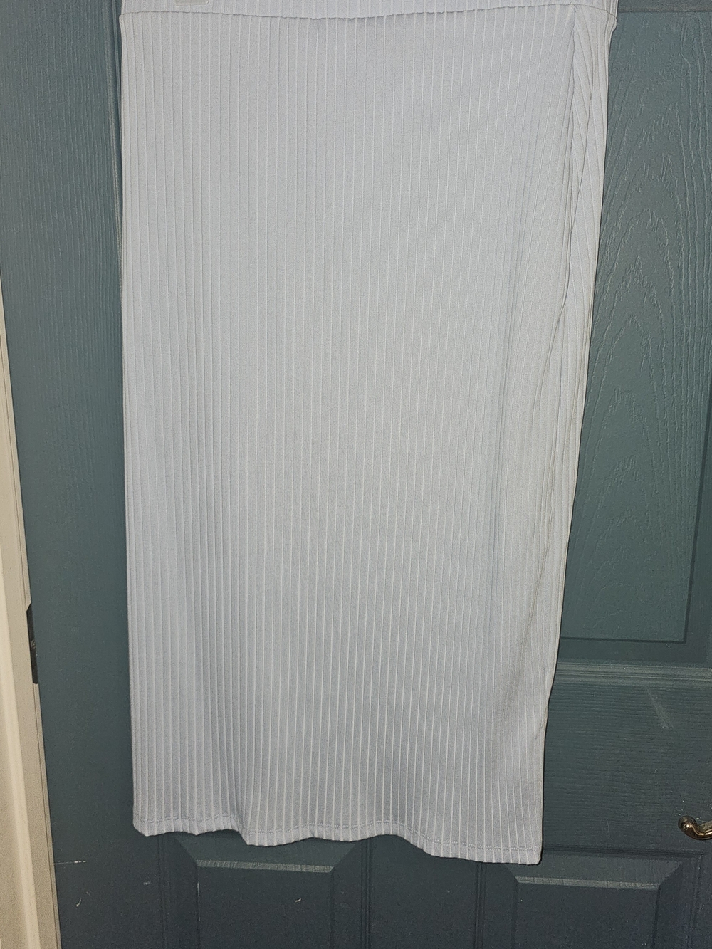 Old Navy Light Blue Ribbed Maxi Skirt